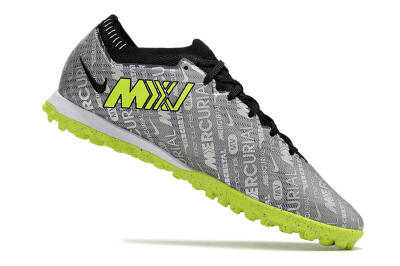 Nike Air Zoom Mercurial Vapor Elite TF Low-Tops Football Shoes - Grey/Black/Yellow
