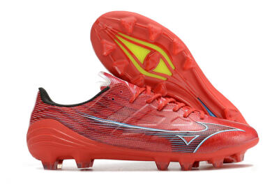 Mizuno Alpha Japan FG Low-Tops Football Boots - Red/Black