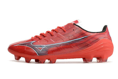 Mizuno Alpha Japan FG Low-Tops Football Boots - Red/Black