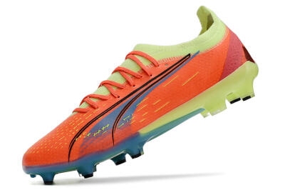 Puma Ultra Ultimate FG Low-Tops Football Boots - Red/Yellow/Blue