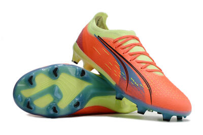 Puma Ultra Ultimate FG Low-Tops Football Boots - Red/Yellow/Blue