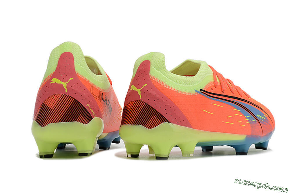 Puma Ultra Ultimate FG Low-Tops Football Boots - Red/Yellow/Blue 6