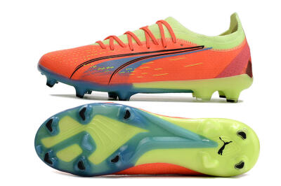 Puma Ultra Ultimate FG Low-Tops Football Boots - Red/Yellow/Blue