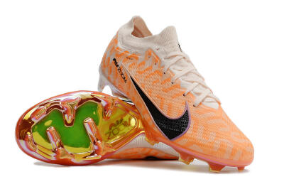 Nike Air Zoom Mercurial Vapor 15 Elite FG Low-Tops Football Boots - White/Orange/Black