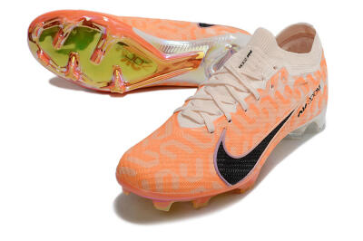Nike Air Zoom Mercurial Vapor 15 Elite FG Low-Tops Football Boots - White/Orange/Black