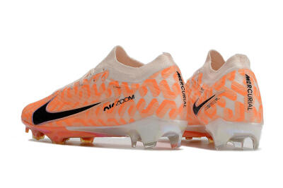 Nike Air Zoom Mercurial Vapor 15 Elite FG Low-Tops Football Boots - White/Orange/Black