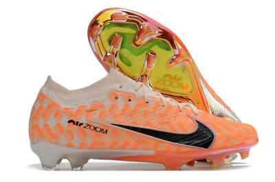 Nike Air Zoom Mercurial Vapor 15 Elite FG Low-Tops Football Boots - White/Orange/Black