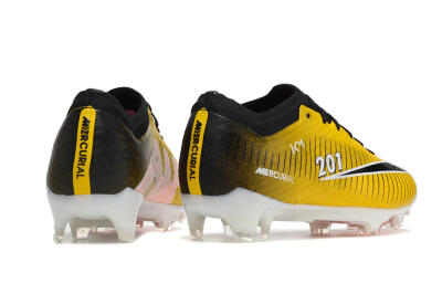Nike Air Zoom Mercurial Vapor 15 Elite FG Low-Tops Football Boots - Yellow/Black/White