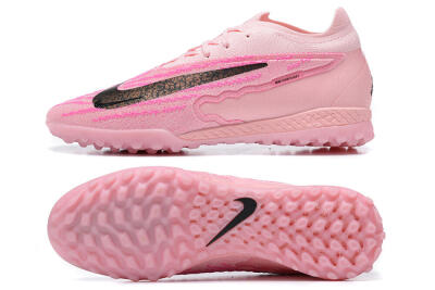 Nike Phantom GX Elite TF Low-Tops Football Shoes - Pink/Black/Gold