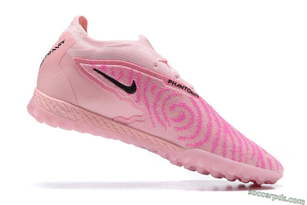 Nike Phantom GX Elite TF Low-Tops Football Shoes - Pink/Black/Gold 6