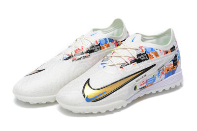 Harry Kane x Nike Phantom GX Elite TF Low-Tops Football Shoes - White/Gold/Black