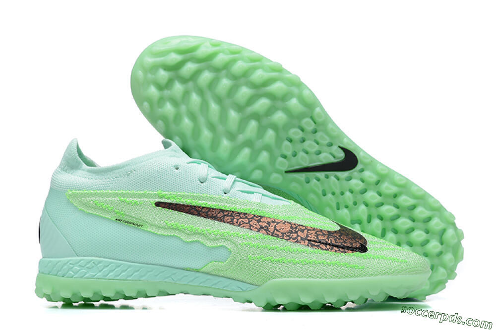 Nike Phantom GX Elite TF Low-Tops Football Shoes - Green/Black 1