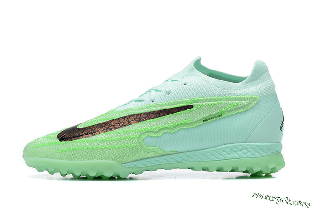 Nike Phantom GX Elite TF Low-Tops Football Shoes - Green/Black 2