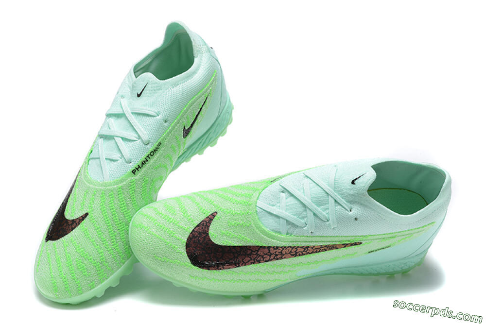 Nike Phantom GX Elite TF Low-Tops Football Shoes - Green/Black 5