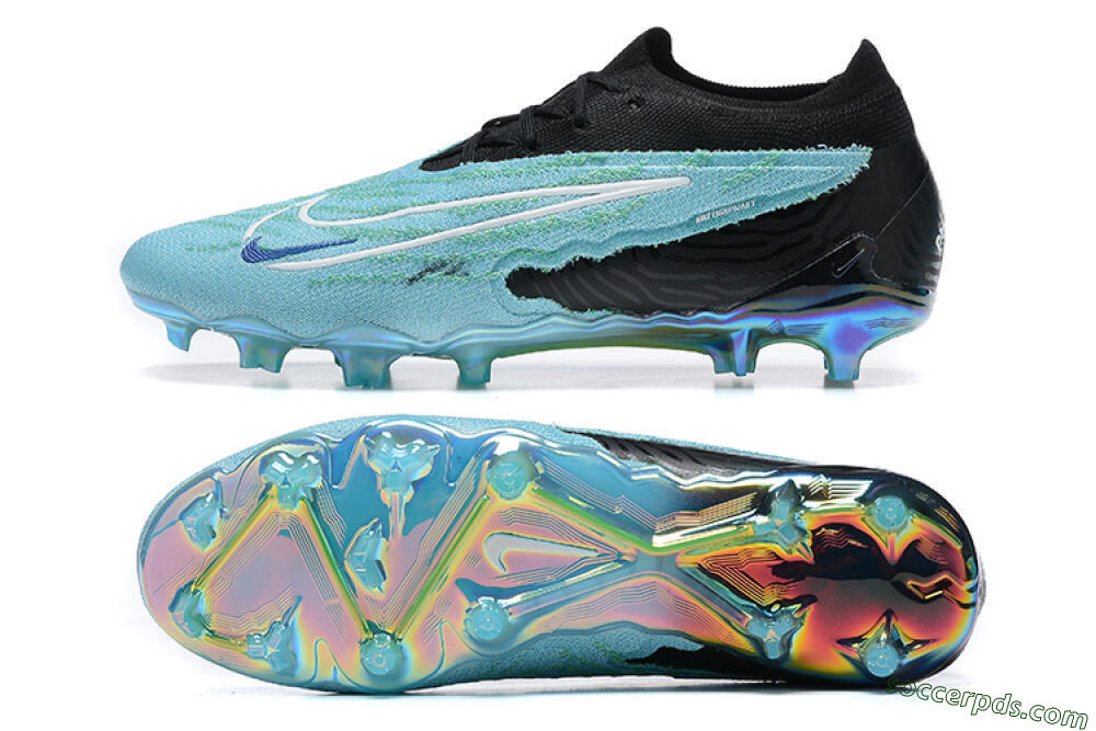 Nike Phantom GX Elite FG Low-Tops Football Boots - Blue/Black/White 0
