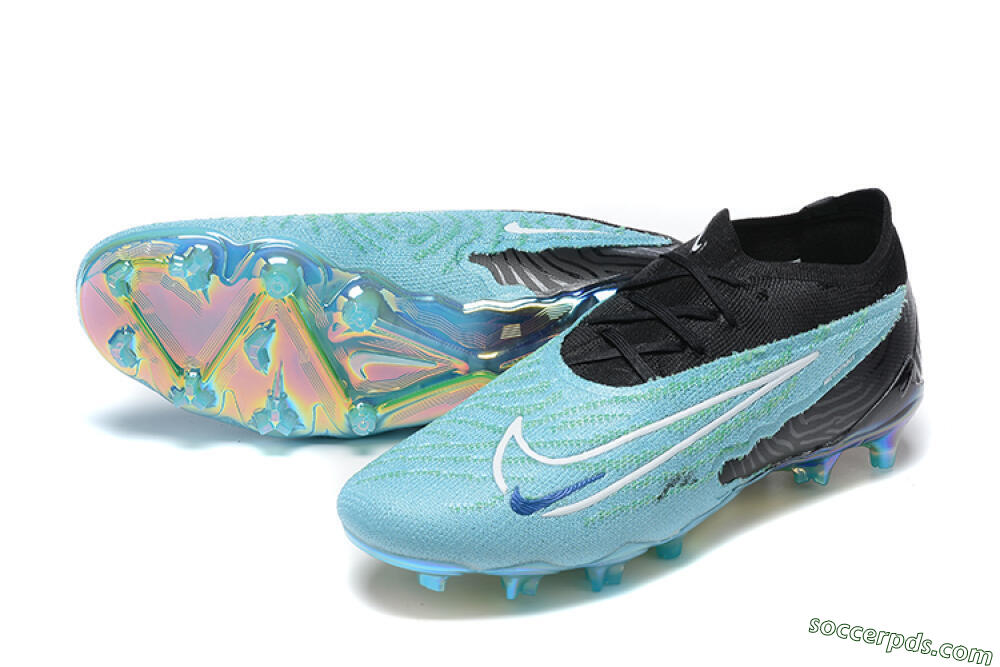 Nike Phantom GX Elite FG Low-Tops Football Boots - Blue/Black/White 3