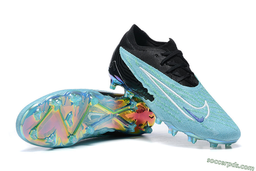 Nike Phantom GX Elite FG Low-Tops Football Boots - Blue/Black/White 4