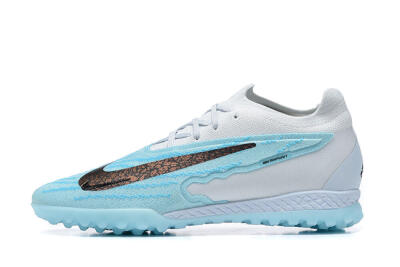 Nike Phantom GX Elite TF Low-Tops Football Shoes - White/Blue/Black