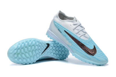 Nike Phantom GX Elite TF Low-Tops Football Shoes - White/Blue/Black