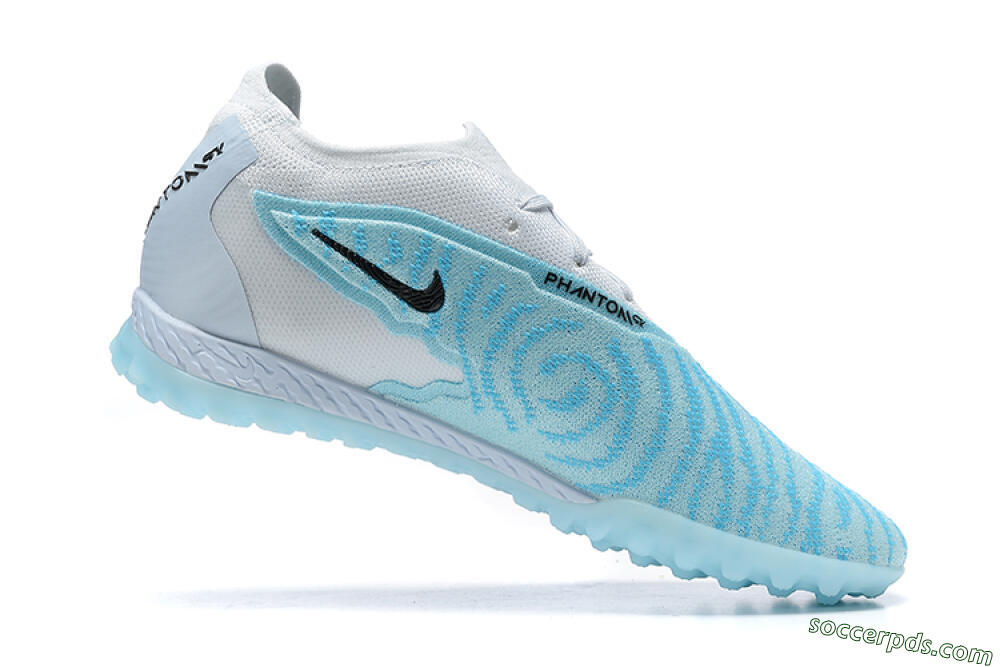 Nike Phantom GX Elite TF Low-Tops Football Shoes - White/Blue/Black 6