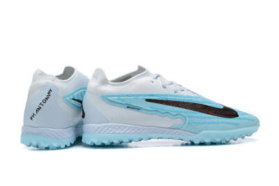 Nike Phantom GX Elite TF Low-Tops Football Shoes - White/Blue/Black
