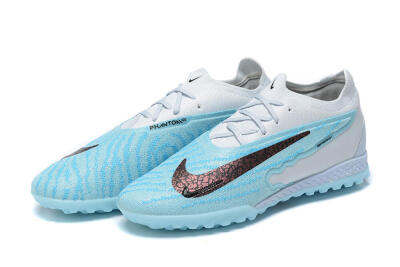 Nike Phantom GX Elite TF Low-Tops Football Shoes - White/Blue/Black