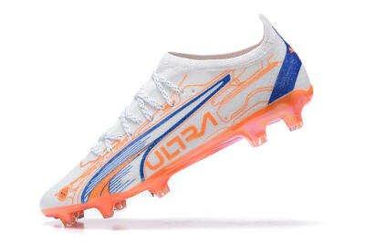 Puma Ultra Ultimate FG Low-Tops Football Boots - Orange/Blue/White