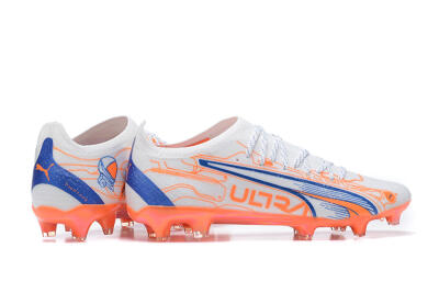 Puma Ultra Ultimate FG Low-Tops Football Boots - Orange/Blue/White