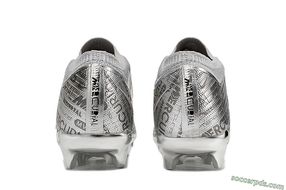 Nike Air Zoom Mercurial Vapor 15 Elite FG Low-Tops Football Boots - Sliver/Gold/Rainbow 6