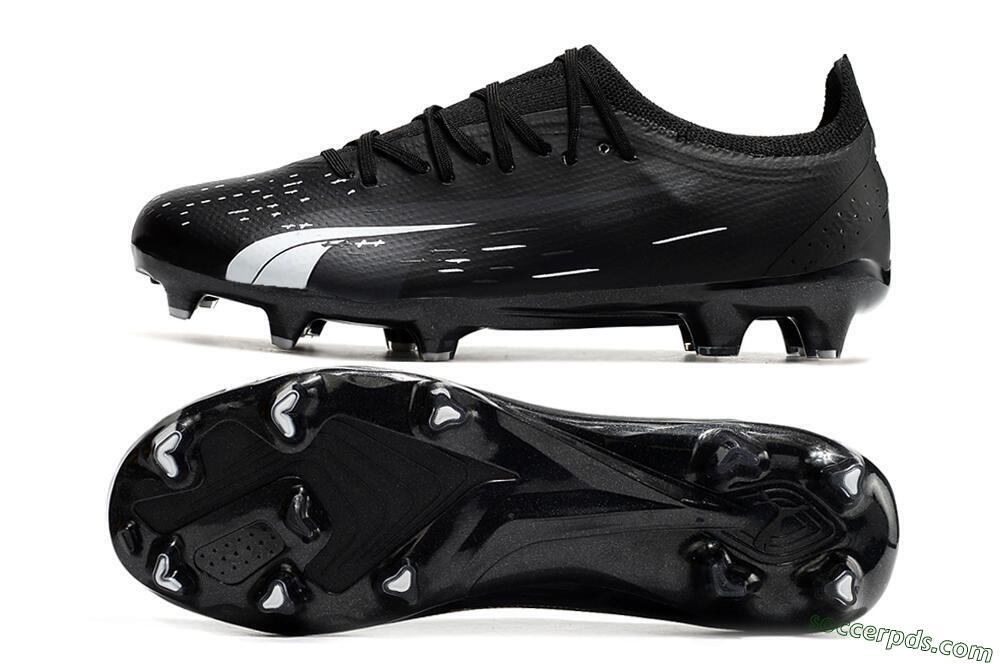 Puma Ultra Ultimate FG Low-Tops Football Boots - Black/Whtie 0