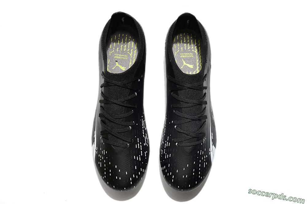 Puma Ultra Ultimate FG Low-Tops Football Boots - Black/Whtie 5