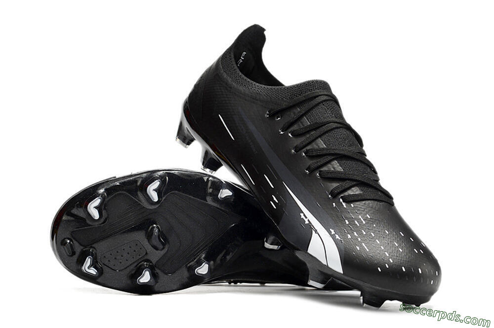 Puma Ultra Ultimate FG Low-Tops Football Boots - Black/Whtie 3