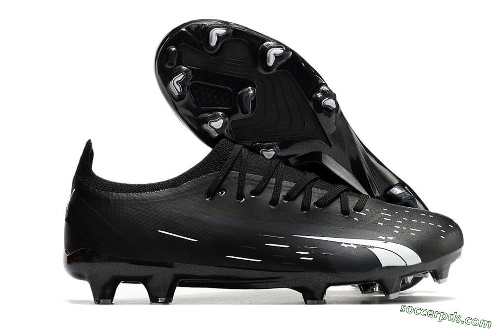 Puma Ultra Ultimate FG Low-Tops Football Boots - Black/Whtie 1
