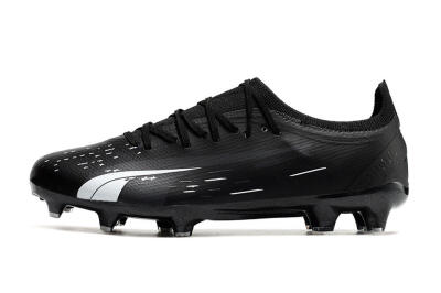Puma Ultra Ultimate FG Low-Tops Football Boots - Black/Whtie