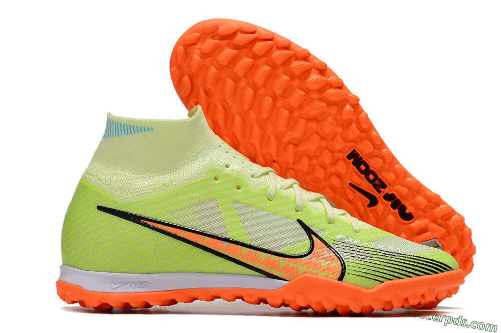 Nike Air Zoom Mercurial Superfly 15 Elite TF High-Tops Football Shoes - Yellow/Orange/Black 1