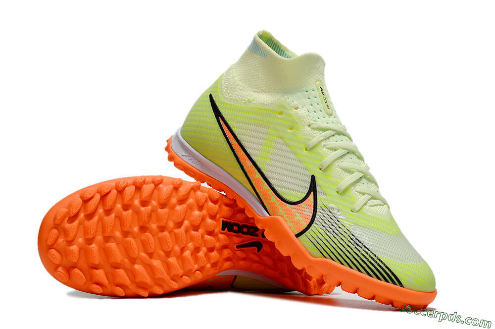 Nike Air Zoom Mercurial Superfly 15 Elite TF High-Tops Football Shoes - Yellow/Orange/Black 3