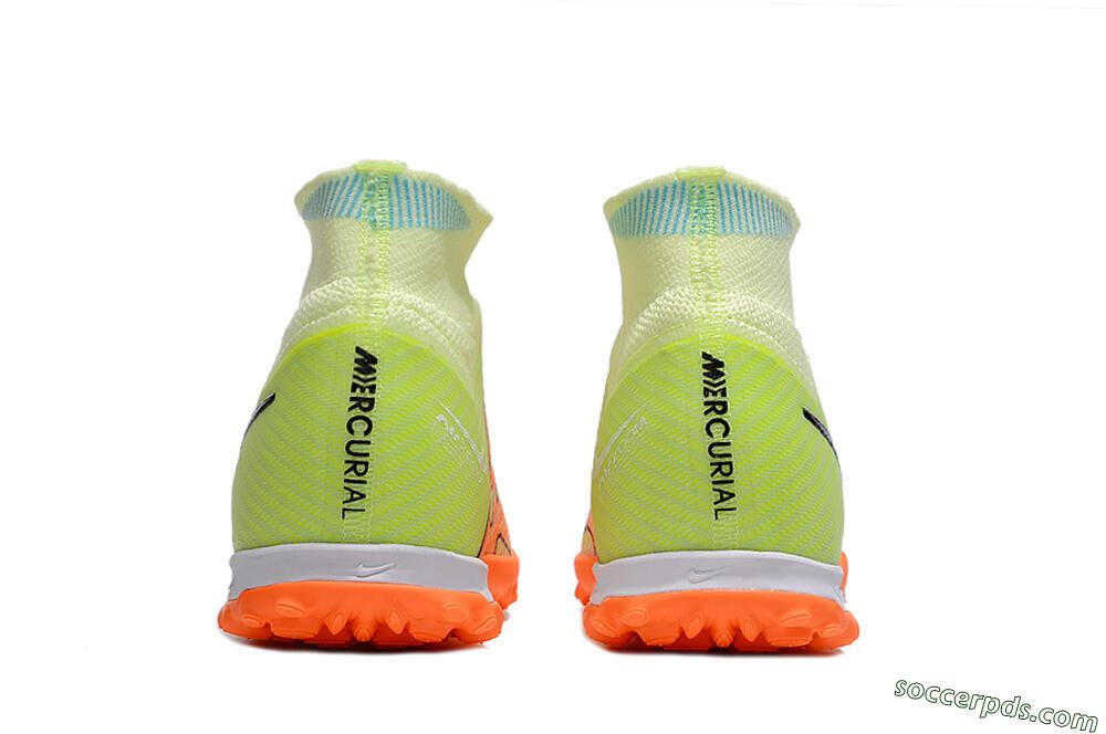 Nike Air Zoom Mercurial Superfly 15 Elite TF High-Tops Football Shoes - Yellow/Orange/Black 5