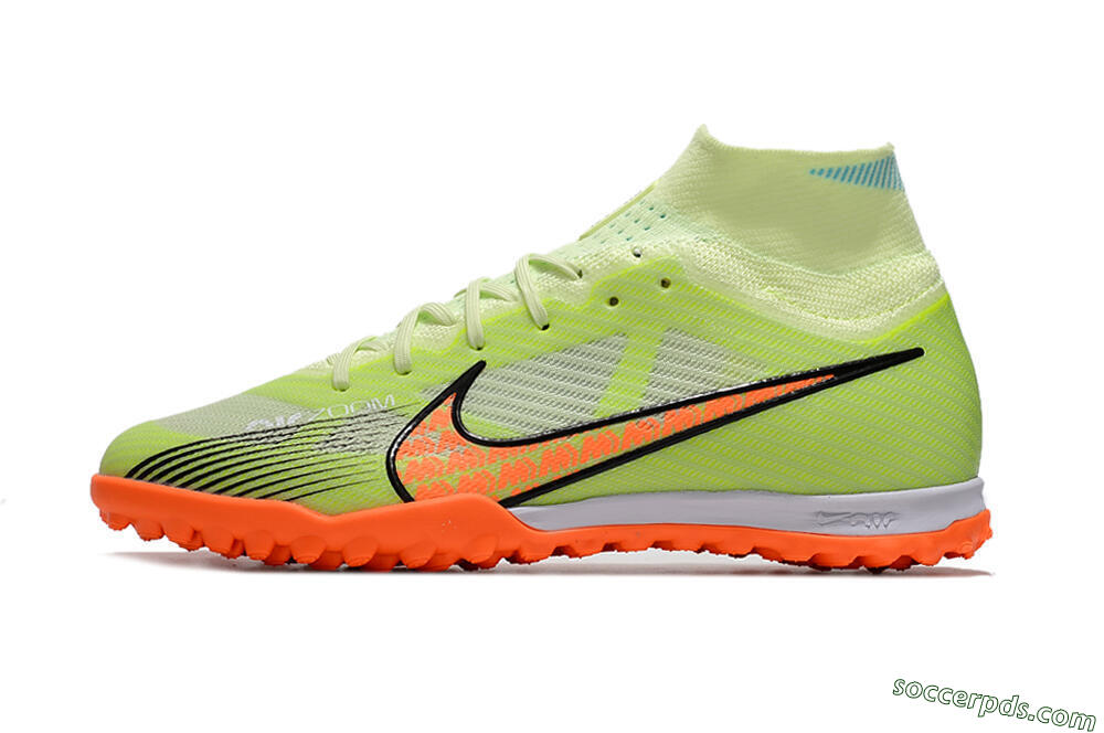 Nike Air Zoom Mercurial Superfly 15 Elite TF High-Tops Football Shoes - Yellow/Orange/Black 2