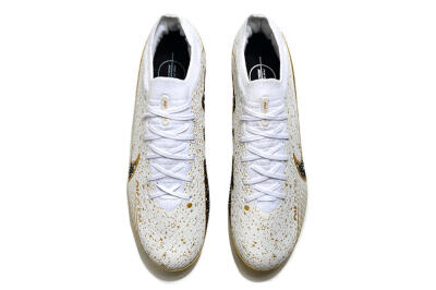 Nike Air Zoom Mercurial Vapor 15 Elite FG Low-Tops Football Boots - White/Gold/Black