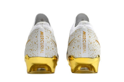 Nike Air Zoom Mercurial Vapor 15 Elite FG Low-Tops Football Boots - White/Gold/Black