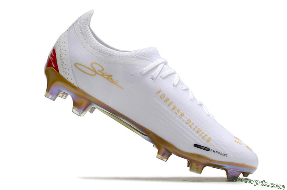 Puma Ultra Ultimate FG Low-Tops Football Boots - White/Blue/Red/Gold 4