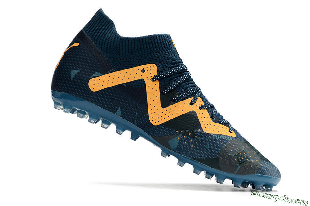 Puma Future Ultimate AG Low-Tops Football Boots - Blue/Yellow 4