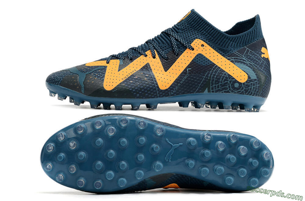 Puma Future Ultimate AG Low-Tops Football Boots - Blue/Yellow 0