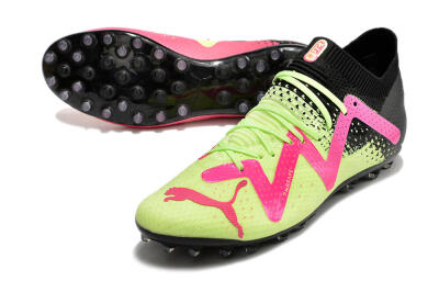 Puma Future Ultimate AG Low-Tops Football Boots - Yellow/Pink/Black