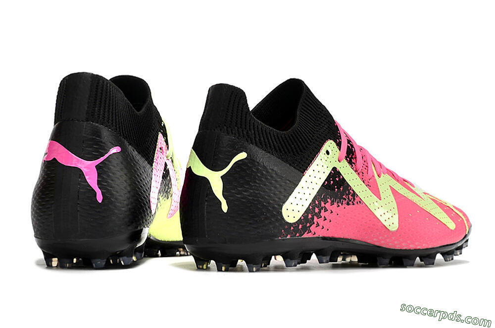 Puma Future Ultimate AG Low-Tops Football Boots - Yellow/Pink/Black 6
