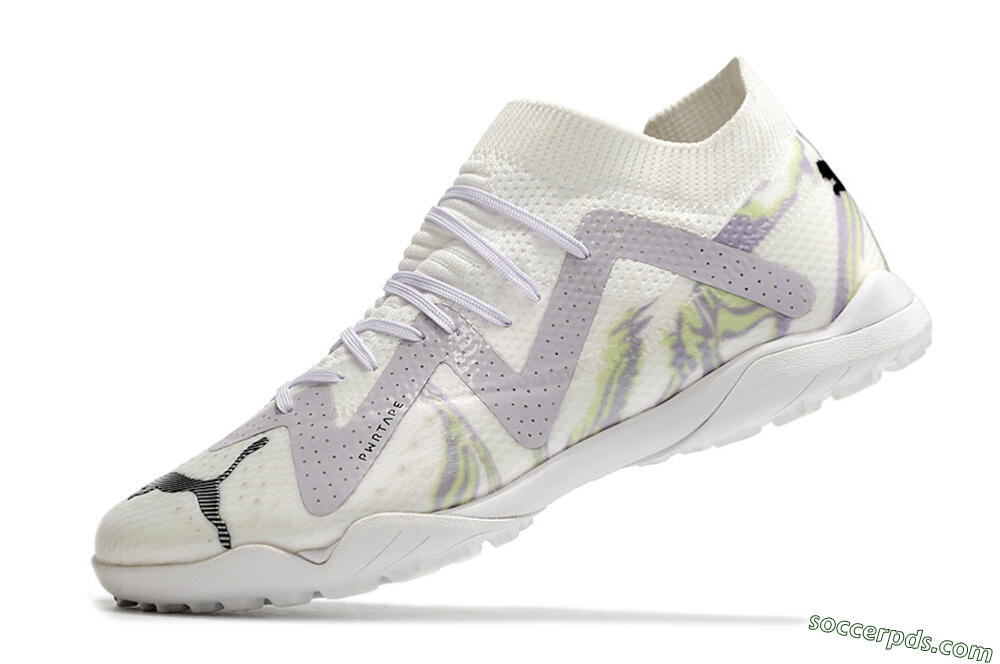 Puma Future X Powercat Tokyo Match TF Low-Tops Football Shoes - White/Grey/Black 5