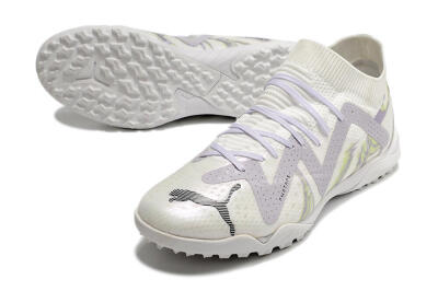 Puma Future X Powercat Tokyo Match TF Low-Tops Football Shoes - White/Grey/Black