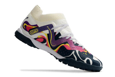 Puma Future X Powercat Tokyo Match TF Low-Tops Football Shoes - Purple/White/Yellow