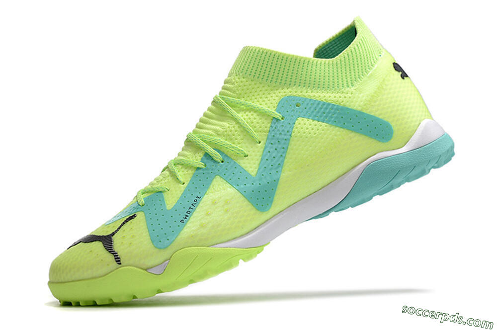 Puma Future X Powercat Tokyo Match TF Low-Tops Football Shoes - Green/Blue/Black 5