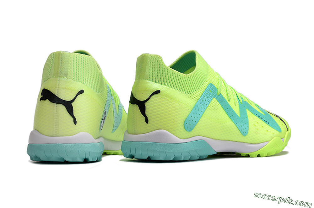 Puma Future X Powercat Tokyo Match TF Low-Tops Football Shoes - Green/Blue/Black 6